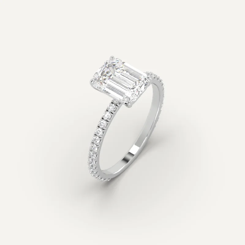 2 carat Emerald Cut Diamond Ring