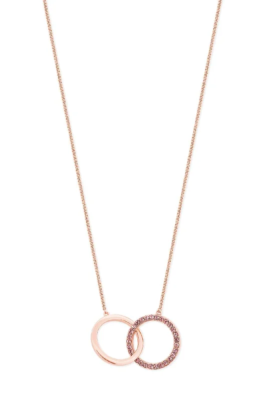 Infinity Rings Pendant in Rose Gold