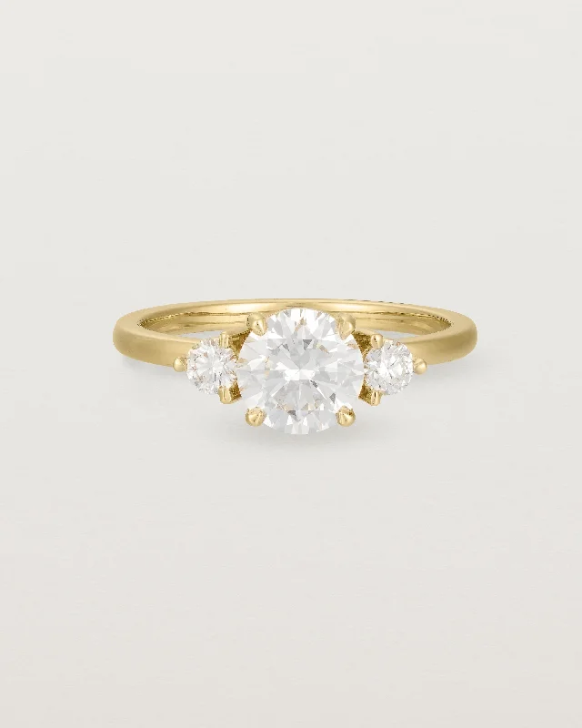 Petite Una Round Trio Ring | Laboratory Grown Diamonds