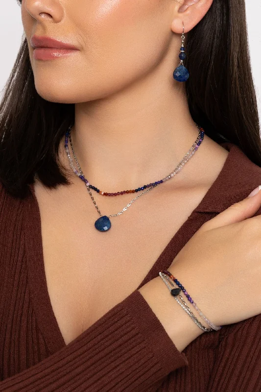 Lapis & Mixed Stone Necklace