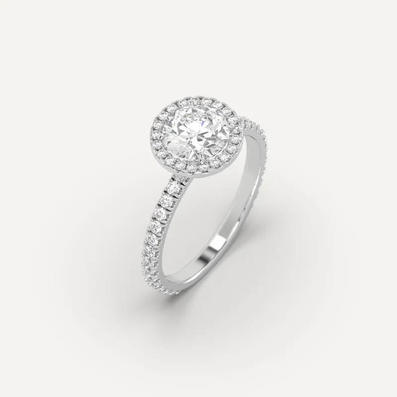 1 carat Round Cut Diamond Ring