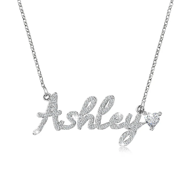 Custom Name Necklace With Heart