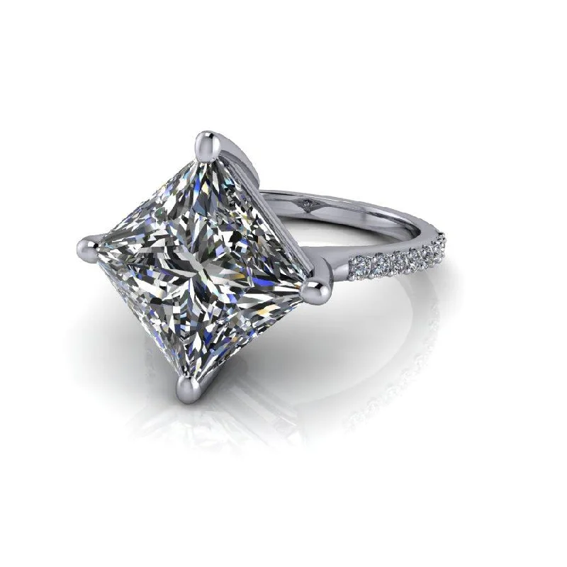 Princess Star No. 2 Moissanite Ring