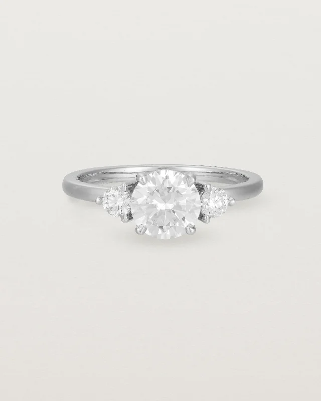 Petite Una Round Trio Ring | Laboratory Grown Diamonds