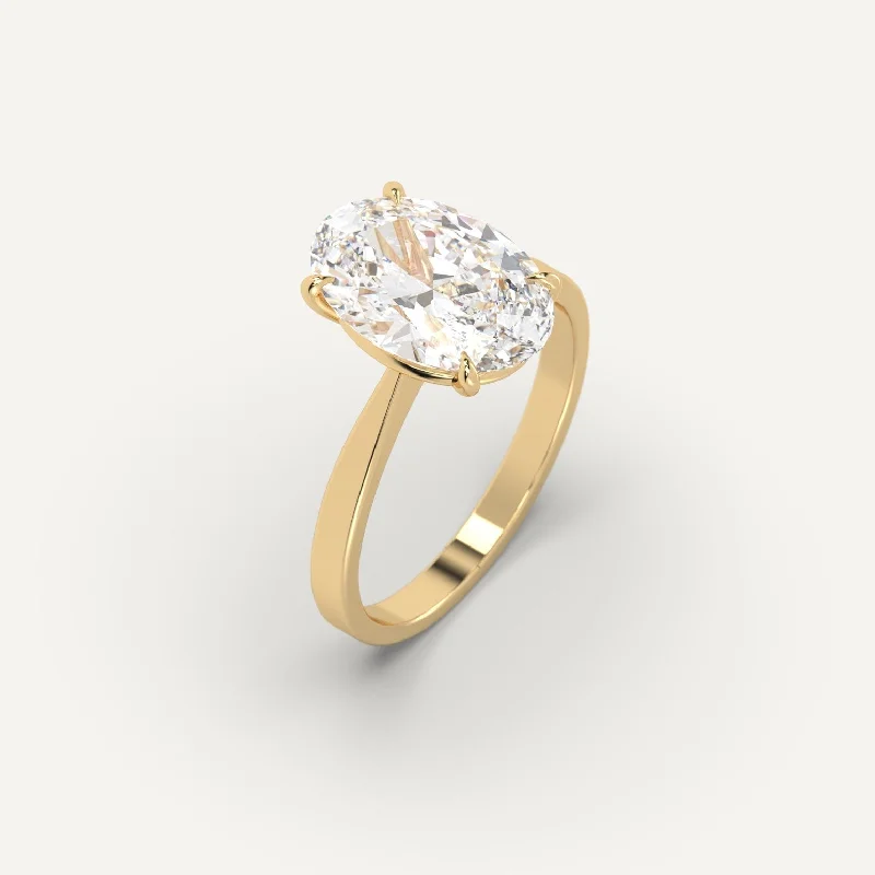 3 carat Oval Cut Diamond Ring