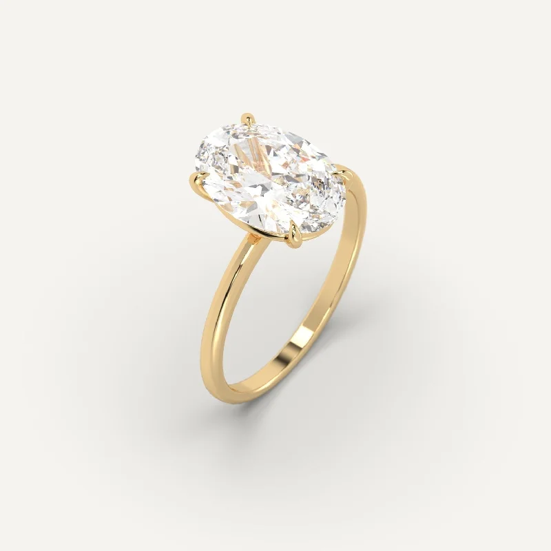 3 carat Oval Cut Diamond Ring