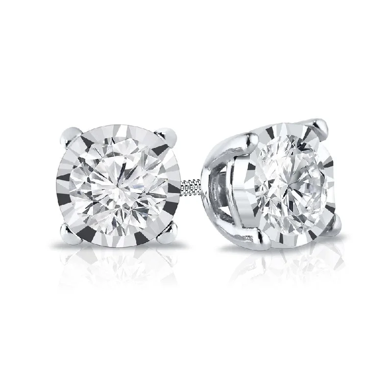 Auriya 1/5ctw Round-cut Diamond Stud Earrings 14k Gold (G-H, I1-I2)