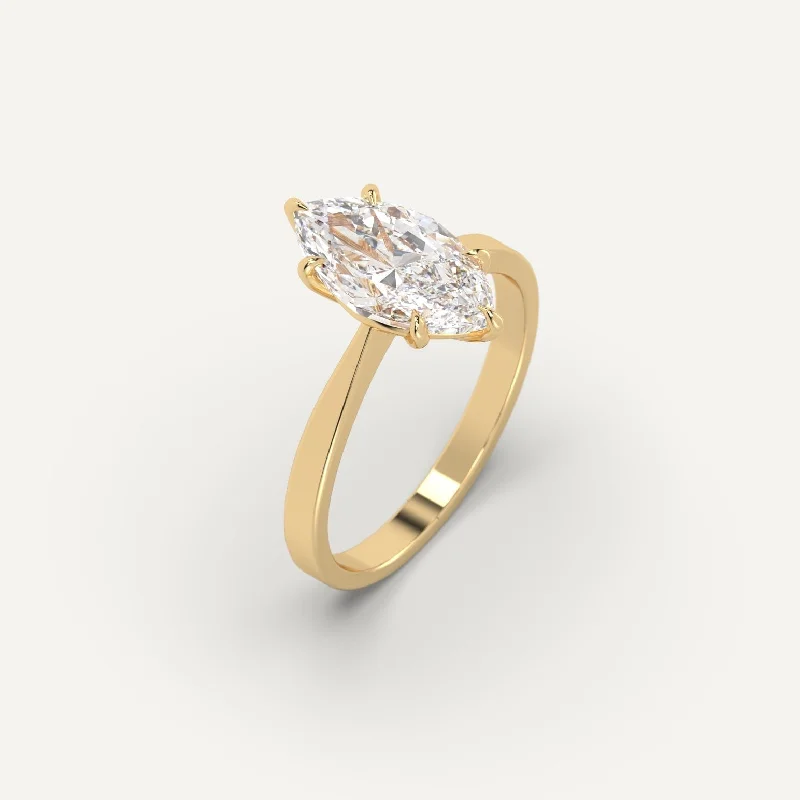 2 carat Marquise Cut Diamond Ring