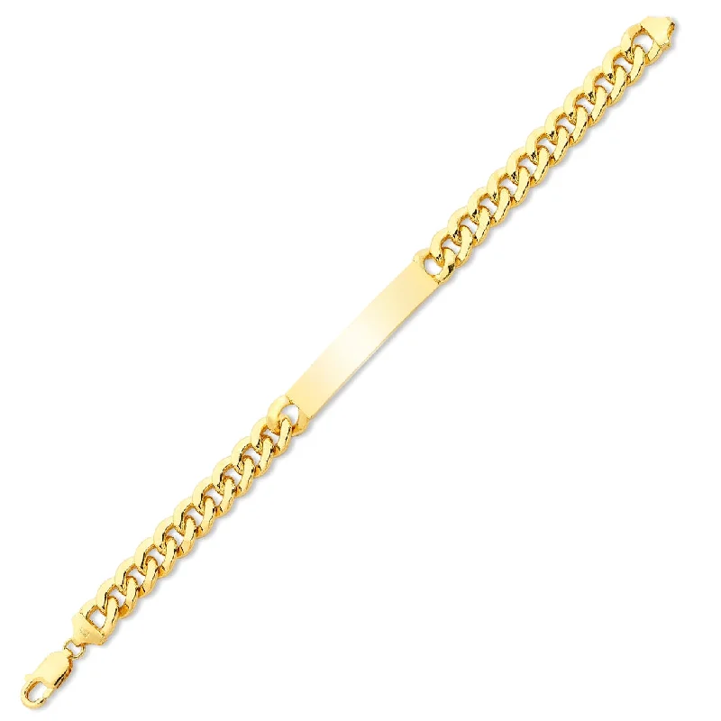 9ct Yellow Gold Silver Infused ID Bracelet