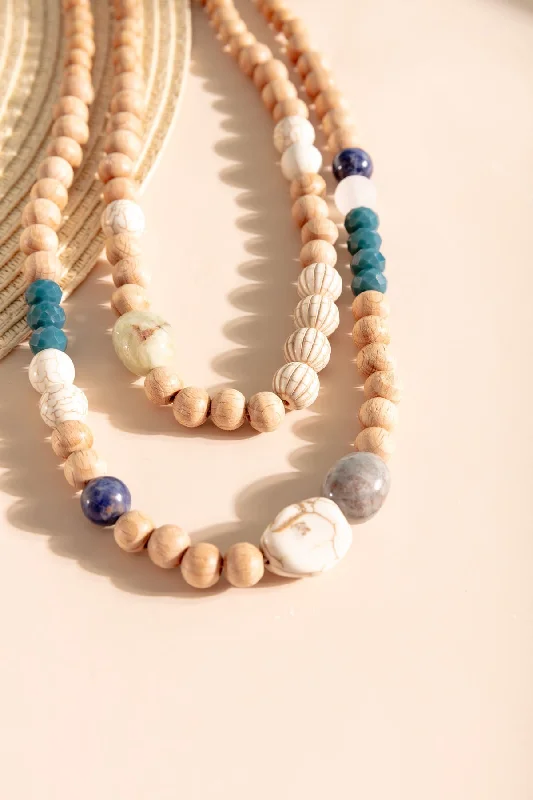 Double Layered Beaded Necklace