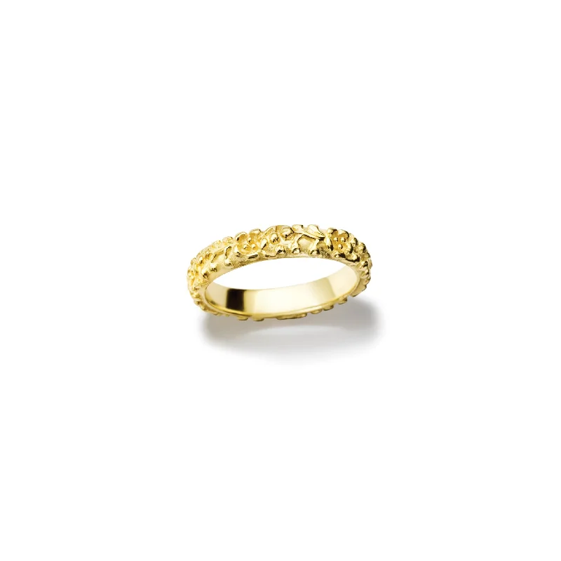 Plum Blossom Ring 18ct Yellow Gold