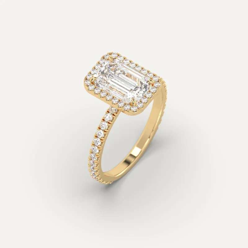 3 carat Emerald Cut Diamond Ring