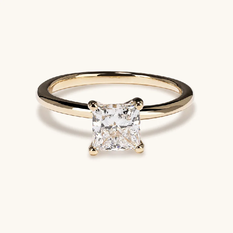 1.08 Princess Lab Diamond Engagement Ring