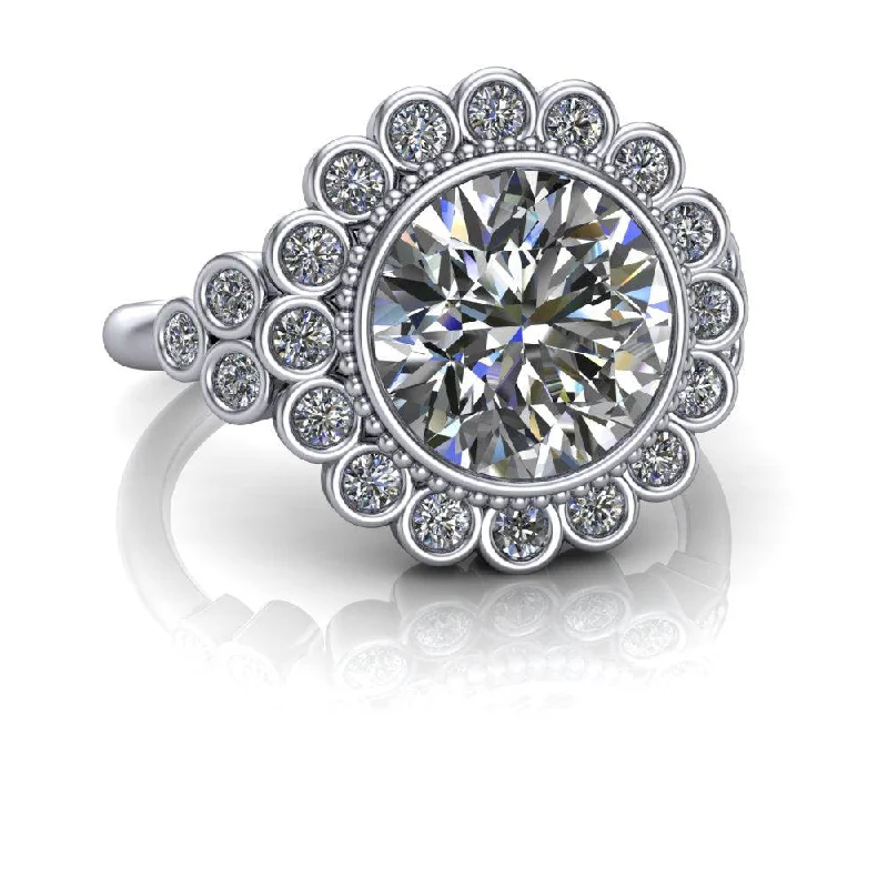 Flo No. 1 Moissanite Ring