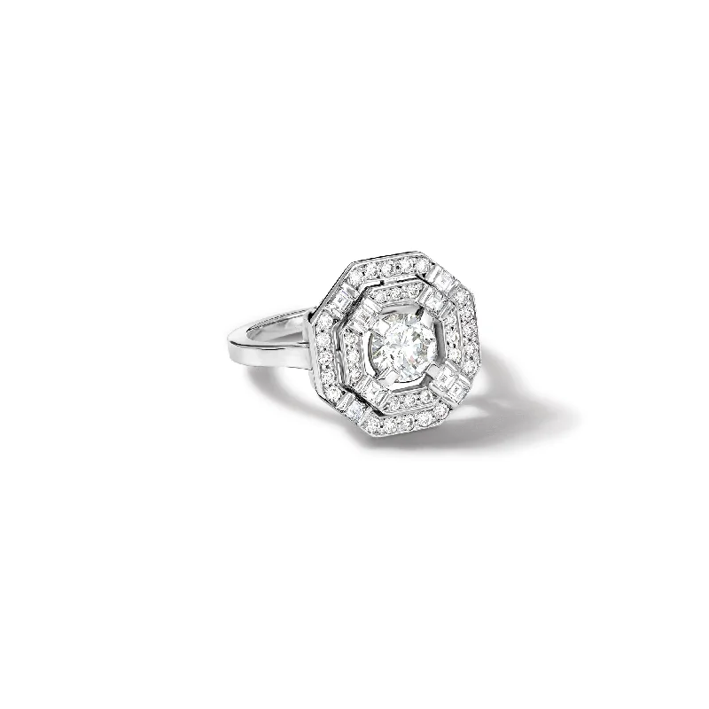 Heloise Engagement Ring 18ct White Gold - Diamond