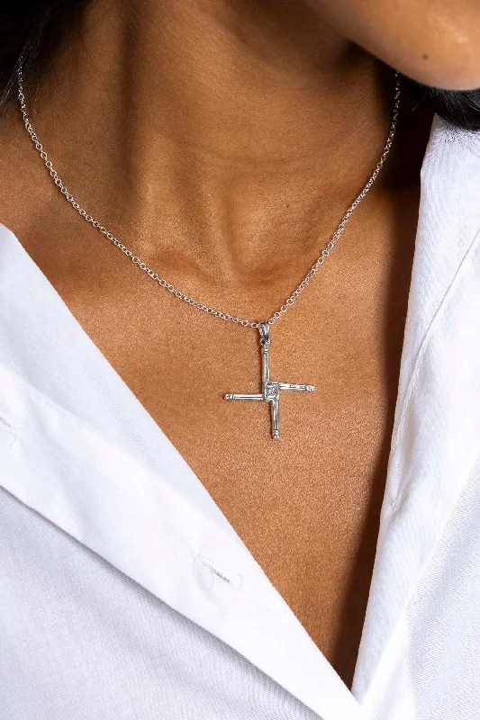 St. Brigids Cross in Silver