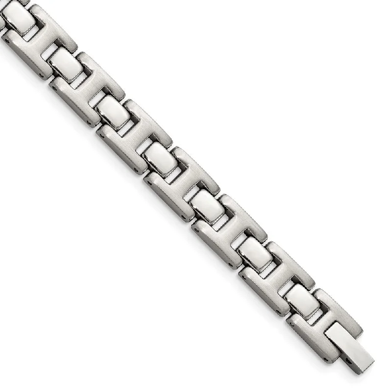 Men's Stainless Steel H Link Bracelet, 8.5 Inch