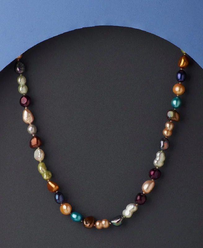 Fashionable Real Multi Pearl Necklace