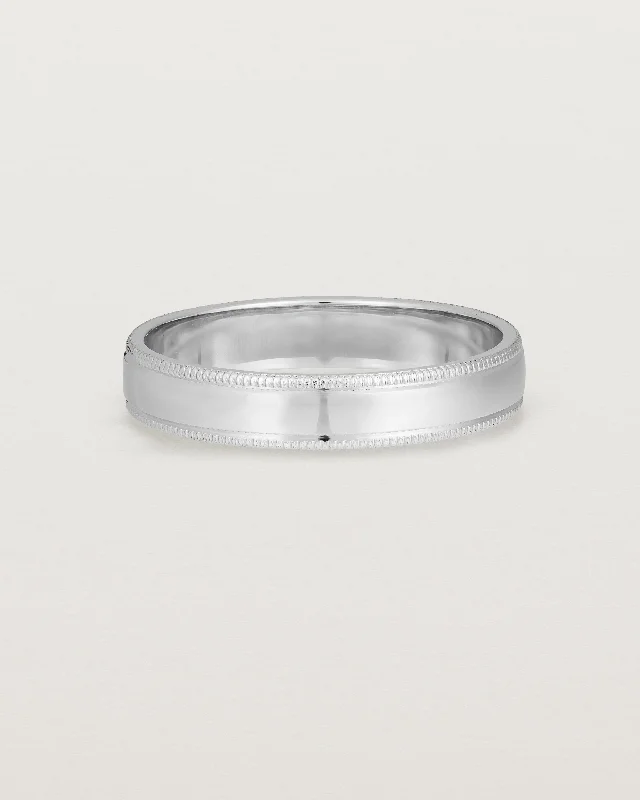 Millgrain Wedding Ring | 4mm