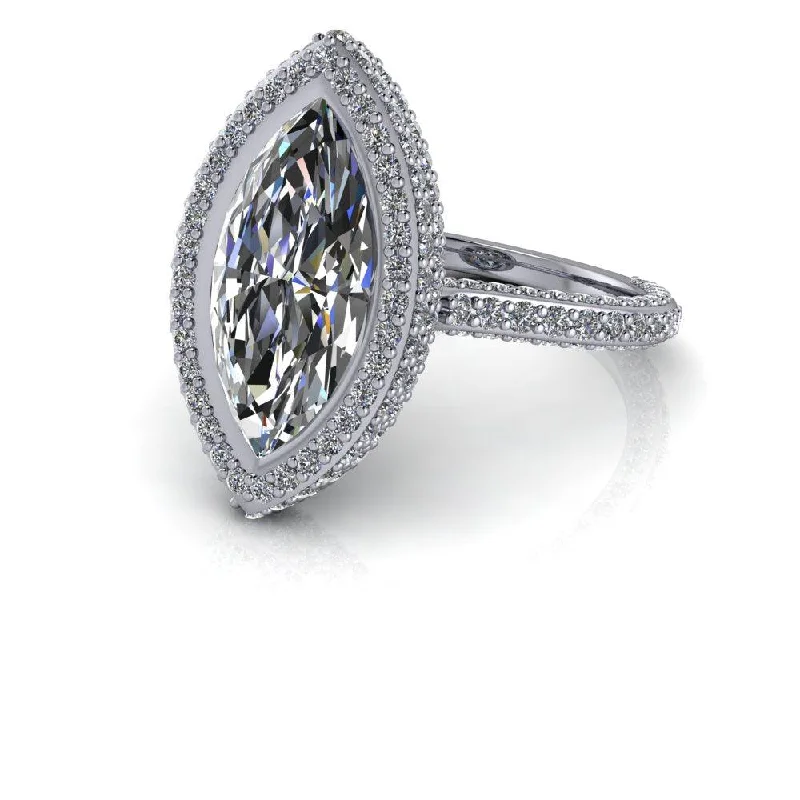 Marquise Moissanite Ring 4.20CTW