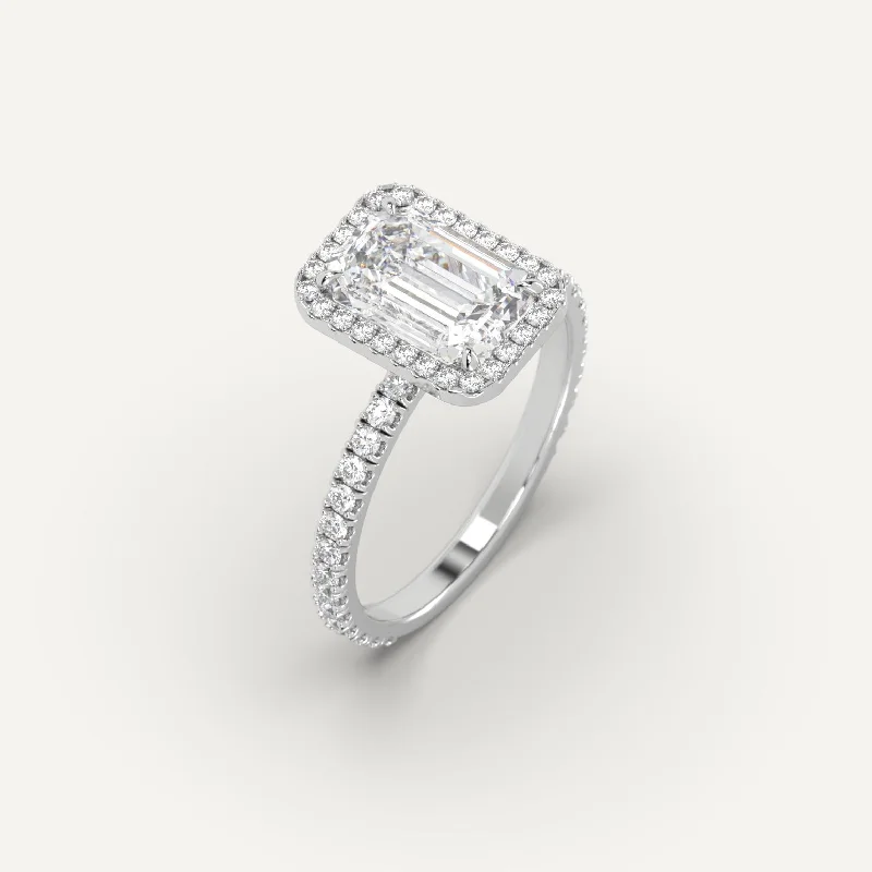 3 carat Emerald Cut Diamond Ring