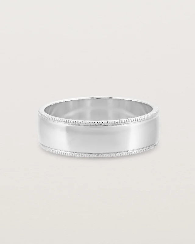 Millgrain Wedding Ring | 6mm